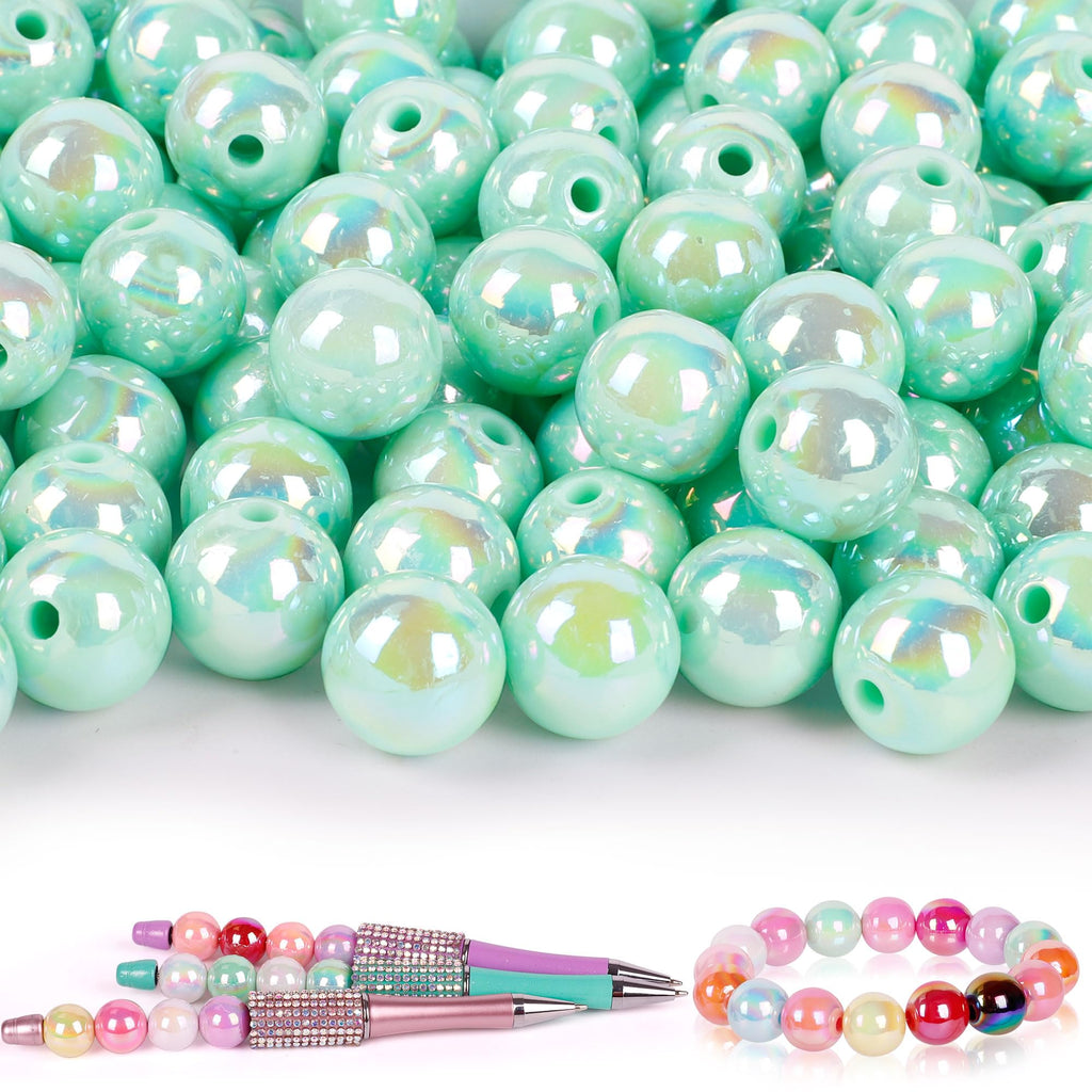250 Pcs Beads for Pens - Focal Beads for Beadable Pens, Acrylic Bead for Beaded Pen, Spacer Bead Keychains Bracelets Crafts