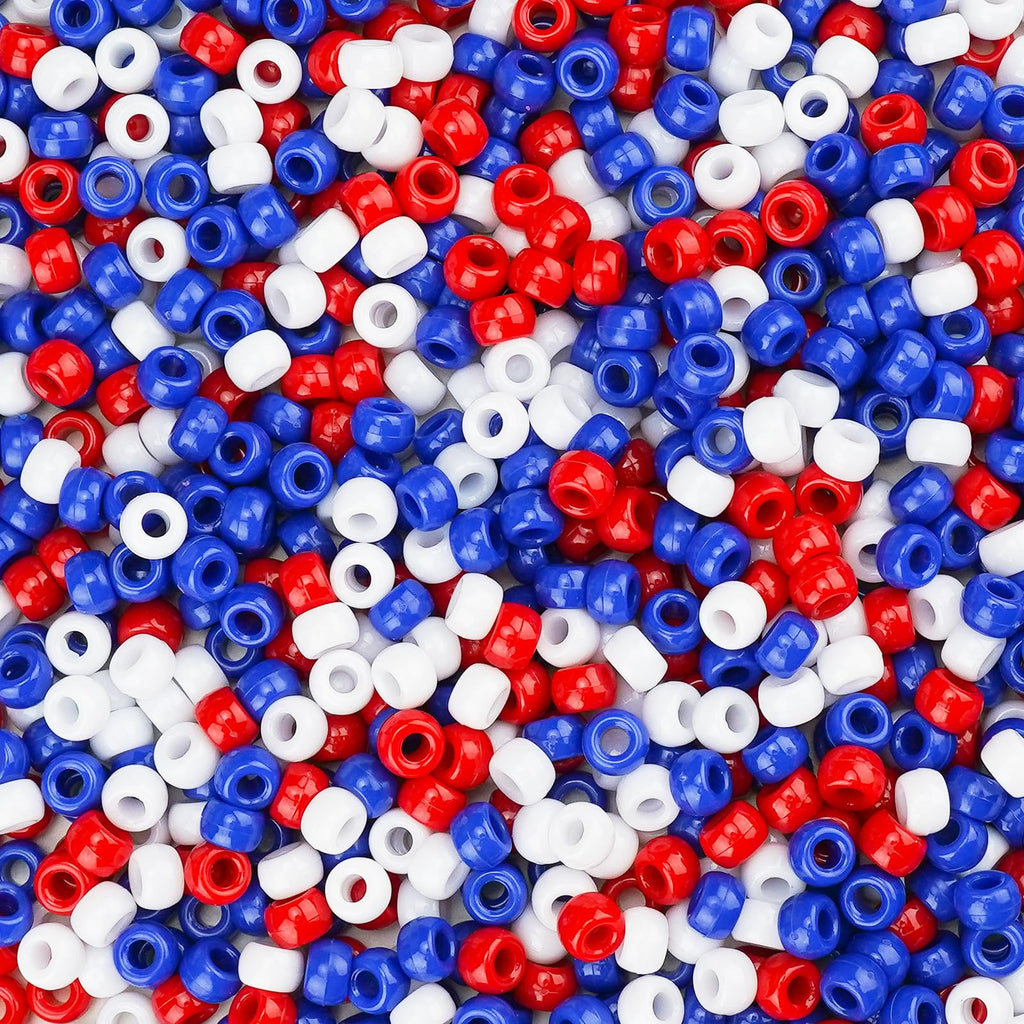 1000+pcs Glitter Pony Beads Bulk, Acrylic 9mm Large Plastic Bead for Bracelets Big Hole Hair Braids Crafts DIY Projects