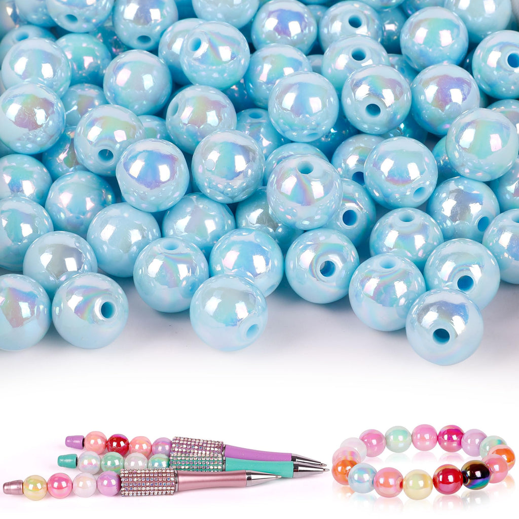 250 Pcs Beads for Pens - Focal Beads for Beadable Pens, Acrylic Bead for Beaded Pen, Spacer Bead Keychains Bracelets Crafts