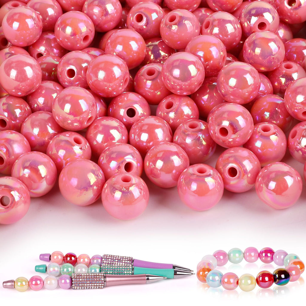 250 Pcs Beads for Pens - Focal Beads for Beadable Pens, Acrylic Bead for Beaded Pen, Spacer Bead Keychains Bracelets Crafts