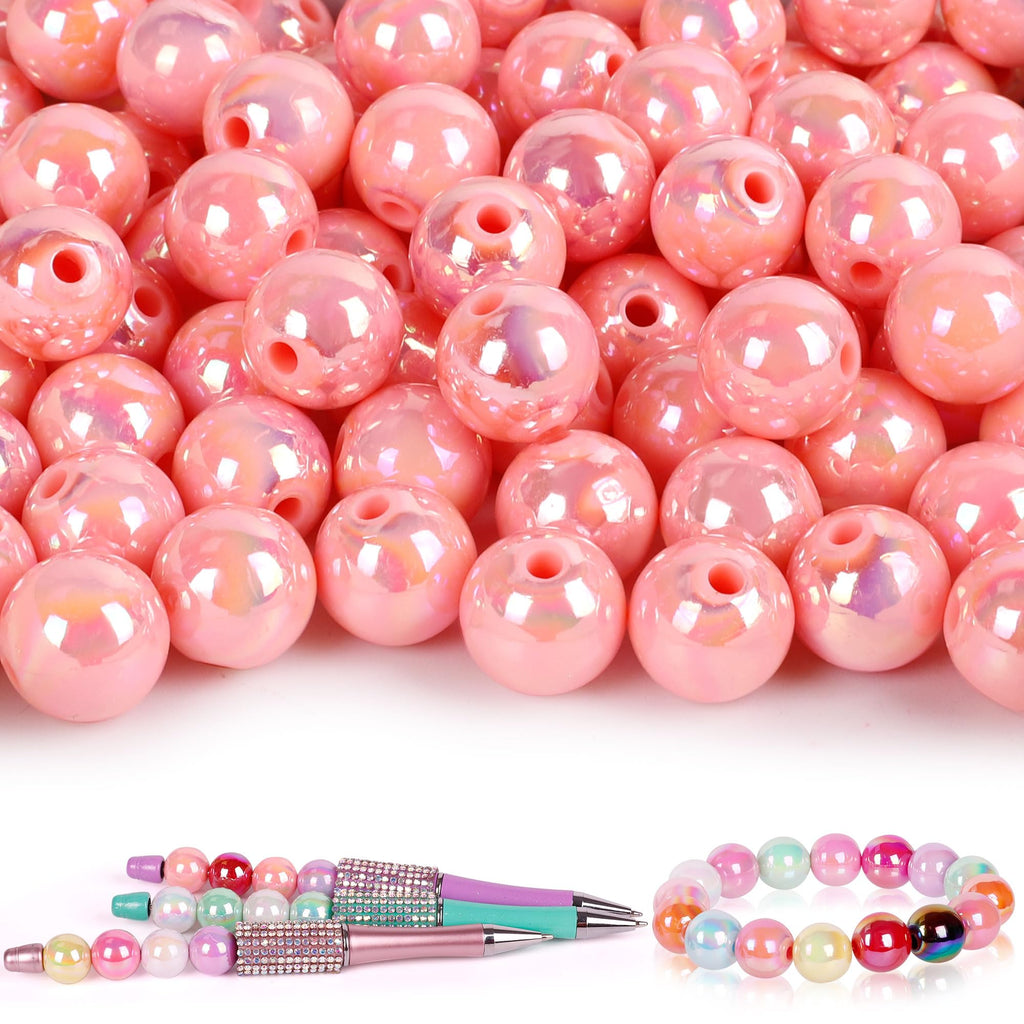 250 Pcs Beads for Pens - Focal Beads for Beadable Pens, Acrylic Bead for Beaded Pen, Spacer Bead Keychains Bracelets Crafts