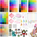 SIFNAORU 144 Colors 70000pcs Fuse Beads Kit-Easy DIY- 2.6mm Melty Beads Kit, All in one DIY Crafts Supplies for Women, Birthday Ideal Gifts,Pixel Art Building Blocks
