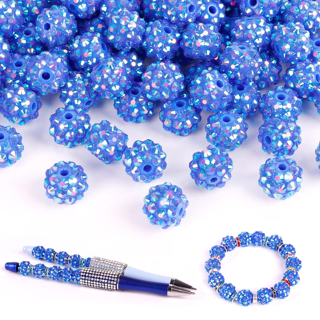 250 Pcs Beads for Pens, Focal Beads for Beadable Pens, Rhinestone Bead, Spacer Bead for Bracelets